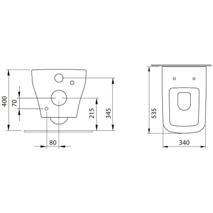 Чаша подвесного унитаза Allen Brau Infinity 4.21011.AN антрацит