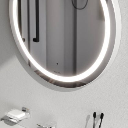 Зеркало с подсветкой в ванную круглое 60 AM.PM X-Joy M85AMOX0601WG сенсорное Зеркало с подсветкой в ванную круглое 60 AM.PM X-Joy M85AMOX0601WG сенсорное