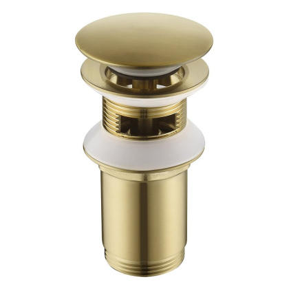 Донный клапан Timo 8011/17 матовое золото с переливом Донный клапан Timo 8011/17 матовое золото с переливом