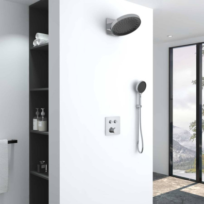 Душевой комплект VSFW-421I3CH встраиваемый, двухрежимный, хром