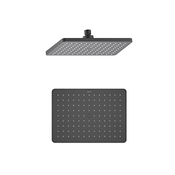 Прямоугольный верхний душ 260*188*68 мм AQUATEK, матовый черный AQ2087MB  Прямоугольный верхний душ 260*188*68 мм AQUATEK, матовый черный AQ2087MB