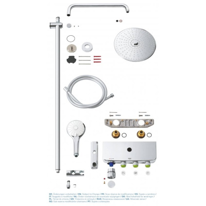 Душевая система Grohe Rainshower SmartControl Duo 26250000 хром/белый