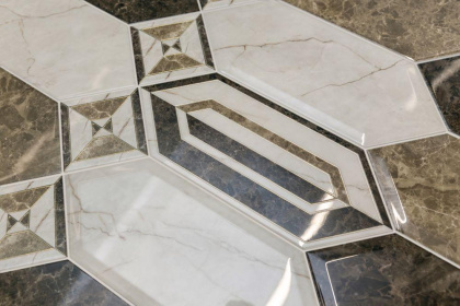 Декор настенная HGD\A473\35003 Бикуш коричневый 34см*14см*6,9мм (1уп/10шт/0,476м2) глянцевый, шт