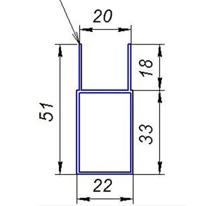 Добавочный профиль RGW A-05 Добавочный профиль RGW A-05