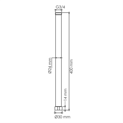A230 Удлинитель для  душевого комплекта Wasserkraft