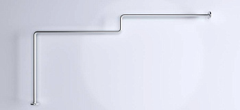 Карниз для ванны Linea 1650x850 Г-обр. (хром)