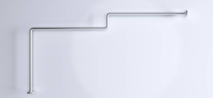 Карниз для ванны Linea 1650x850 Г-обр. (хром)