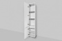 Шкаф-колонна напольный левый Like, 190х35х30 см, белый, M80CSL0356WG