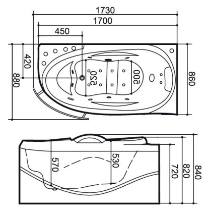 Смеситель встроенный для ванны с душем с термостатотом Timo Saona 2324/16YSM белый матовый