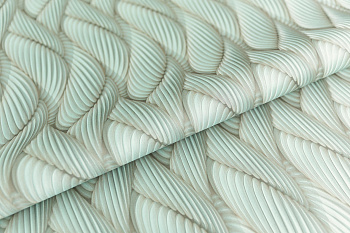 Обои виниловые Трессаж мотив, зеленый Обои виниловые Трессаж мотив, зеленый