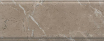 Бордюр Серенада бежевый тёмный глянцевый обрезной 30x12x1,3 Бордюр Серенада бежевый тёмный глянцевый обрезной 30x12x1,3