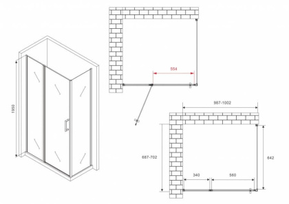 Душевой уголок ABBER Sonnenstrand AG04100S-S70 Душевой уголок ABBER Sonnenstrand AG04100S-S70