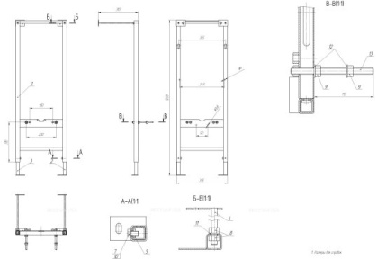 Инсталляция VECTOR 40 для унитаза механическая