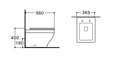 Приставной унитаз Акватек Амадео AQ1964-00