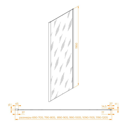 Боковая панель RGW Z-050-2, RGW 352205211-11