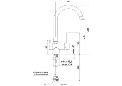 Смеситель для кухни Paffoni Stick SK190CR