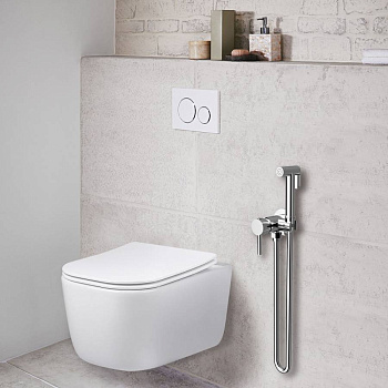 Гигиенический душ VHFW-101CH из латуни в комплекте со смесителем, хром