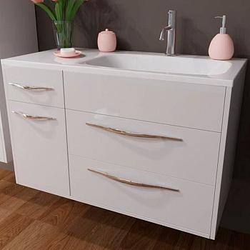 Комплект мебели Barcelona 900х450 правосторонний подвесной 3 ящика 1 дверь (ШхГхВ) 898х446х607