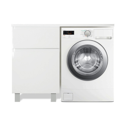 Тумба напольная под умывальник Dallas Luxe 1200х482 2 ящика (ШхГхВ) 548х476х860