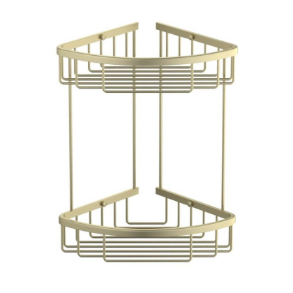 Полка угловая двойная Timo Saona 13082/17 золото матовое Полка угловая двойная Timo Saona 13082/17 золото матовое