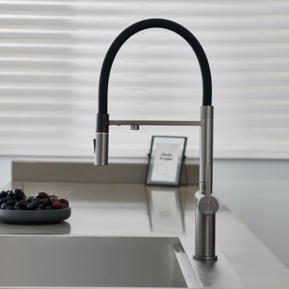 Смеситель для кухни с гибким изливом ROSE R458 R458T