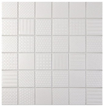 Мозаика Nevada Bonaparte белая 30,6см*30,6см*6мм (1уп/18шт/) рельефная, глянцевая, м2 Мозаика Nevada Bonaparte белая 30,6см*30,6см*6мм (1уп/18шт/) рельефная, глянцевая, м2