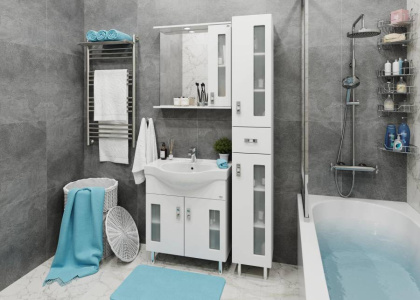 Тумба Onika Кристалл 70 напольная, белая (ум. Erica 70) Тумба Onika Кристалл 70 напольная, белая (ум. Erica 70)