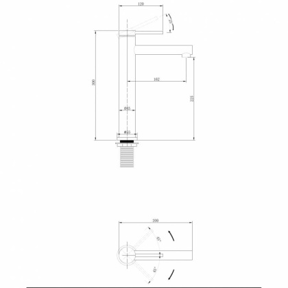 Смеситель для раковины Abber Emotion AF8811G Смеситель для раковины Abber Emotion AF8811G