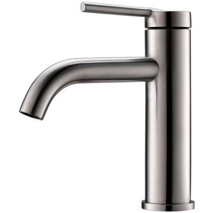 ETNA Смеситель для раковины без донного клапана, нержавеющая сталь, исполнение сатин ETN-LVM2-IN