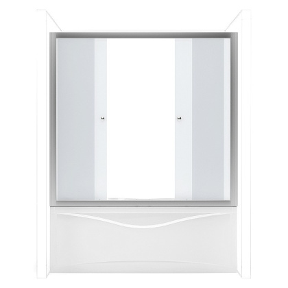 Шторка для ванны Aquanet AQ5 150, узорчатое стекло