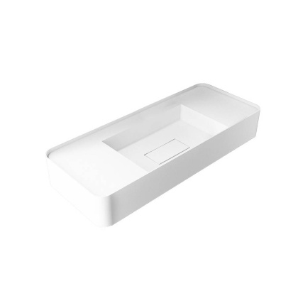 Раковина из искусственного камня Vincea VWB-6S312MW, 1200*400*150, подвесная, цвет белый матовый Раковина из искусственного камня Vincea VWB-6S312MW, 1200*400*150, подвесная, цвет белый матовый