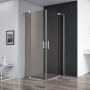 Душевой уголок Cezares SLIDER-A-2-100/110-BR-Cr стекло бронзовое, профиль хром Душевой уголок Cezares SLIDER-A-2-100/110-BR-Cr стекло бронзовое, профиль хром