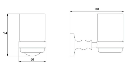 Подстаканник одинарный RUSH Crete (CR35310) Подстаканник одинарный RUSH Crete (CR35310)