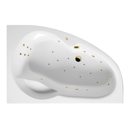 Ванна EXCELLENT Newa 160x95 (правая)  "ULTRA" (золото)