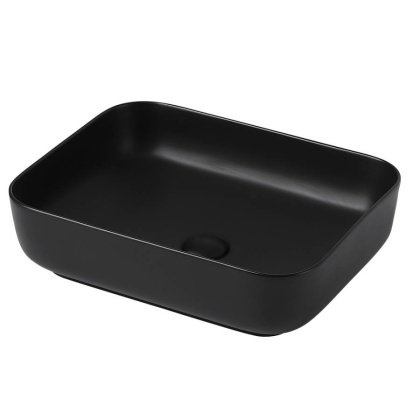 Раковина накладная ABBER Rechteck AC2202MB черная матовая Раковина накладная ABBER Rechteck AC2202MB черная матовая
