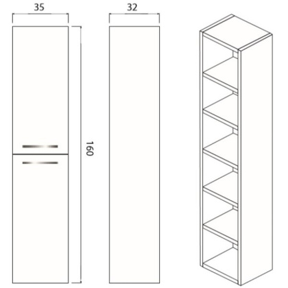 Пенал Creto Ares Beton
