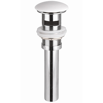 Донный клапан c переливом с керамической накладкой с системой "Click-Clack"