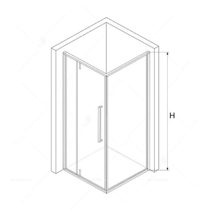 Душевой уголок RGW SV-44B (SV-03B + Z-050-3B) 06324429-014