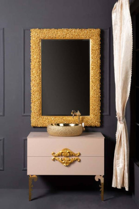 Зеркало ROSE золото 100*140см 539 Boheme