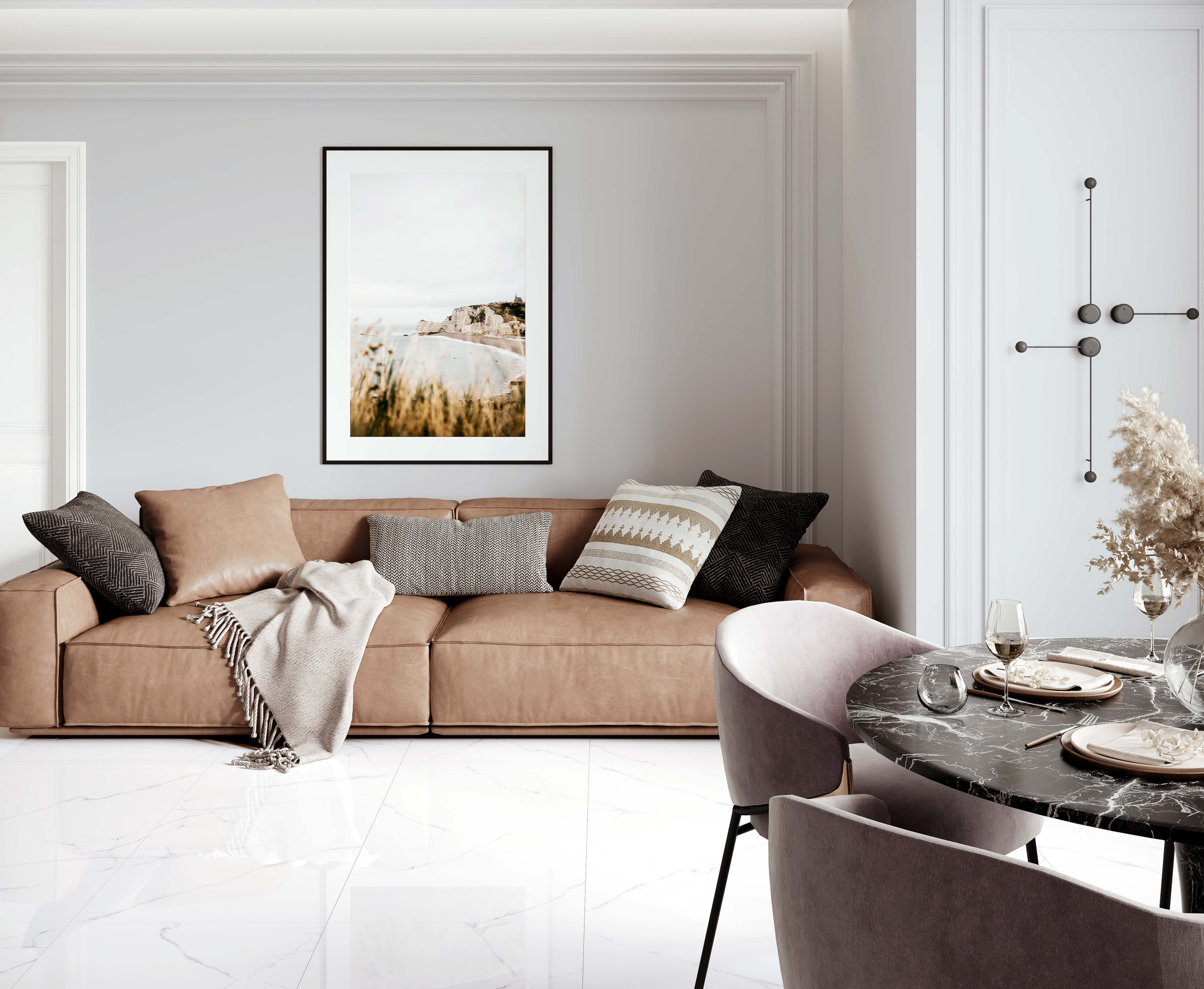 Atlantic White Керамогранит i белый 60x60 Полированный