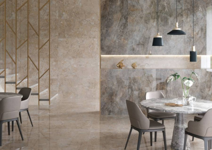 60x120 MarbleSystem Бреча Белый Лаппато R9 Ректификат
