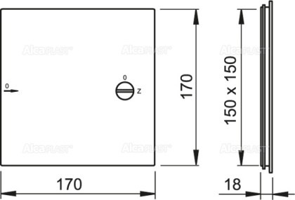 Дверца для ванной 150×150, белый