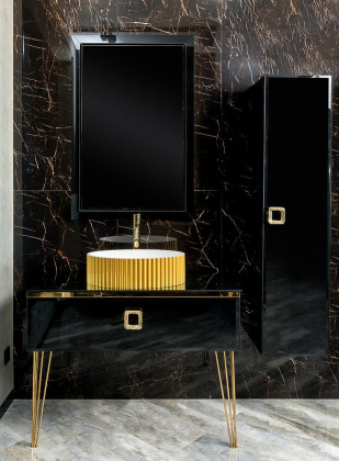 Консоль LUCIDO 100 см Глянцевый Чёрный 770-100-B Boheme