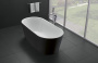 Акриловая ванна без перелива BELBAGNO BB71-1700-NERO-W0, 1700x800x600