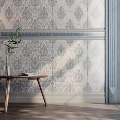 Бордюр VT\C292\12000R Фару Голубой (25см*5,5см*9мм) (28шт/0,38м2) Ректифицированный, шт