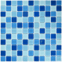 Мозаика стеклянная Navy blu (чип 4*25*25) 300*300(22шт-1.98м2), м2