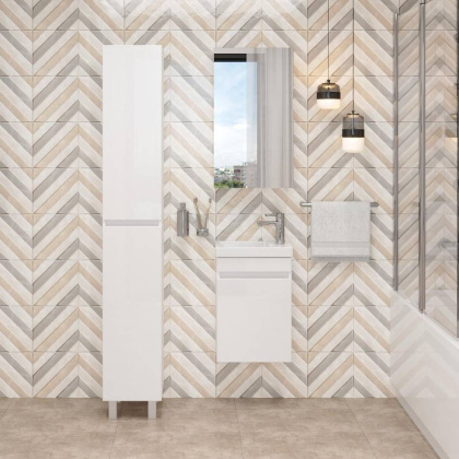 Тумба Onika Милтон 40 подвесная, белая (ум. Миранда 40/Como-40)