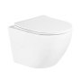UNO Чаша унитаза подвесного c креплением и сиденьем дюропласт soft close BB3105CHR/SC