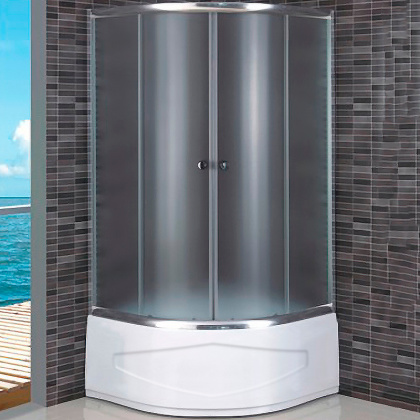 Душевой уголок RGW Dolphin TN-110 100х100 28911100-101 с поддоном профиль Хром стекло рифленое