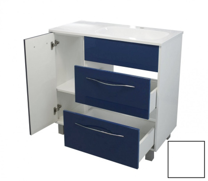 Тумба напольная под умывальник Barcelona 900х450 левосторонняя 2 ящика 1 дверь (ШхГхВ) 898х446х860